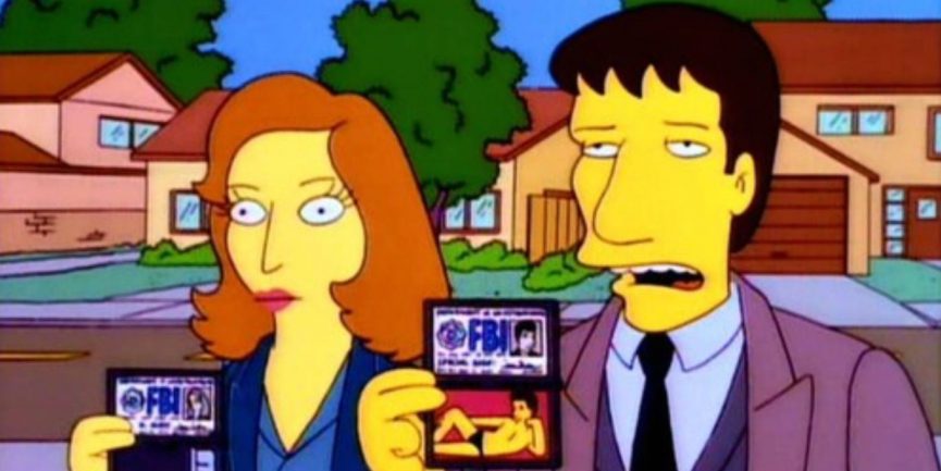 The-X-Files-on-The-Simpsons-865×433