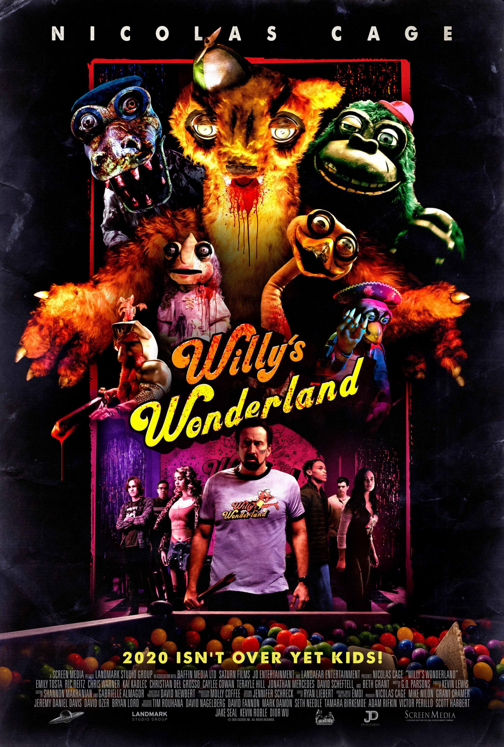 Nicoles Cage Enfrenta Animatrônicos Bizarros em “Willy’s Wonderland”
