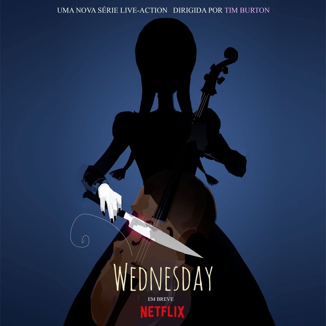 Wednesday addams série da Netflix e Tim Burton