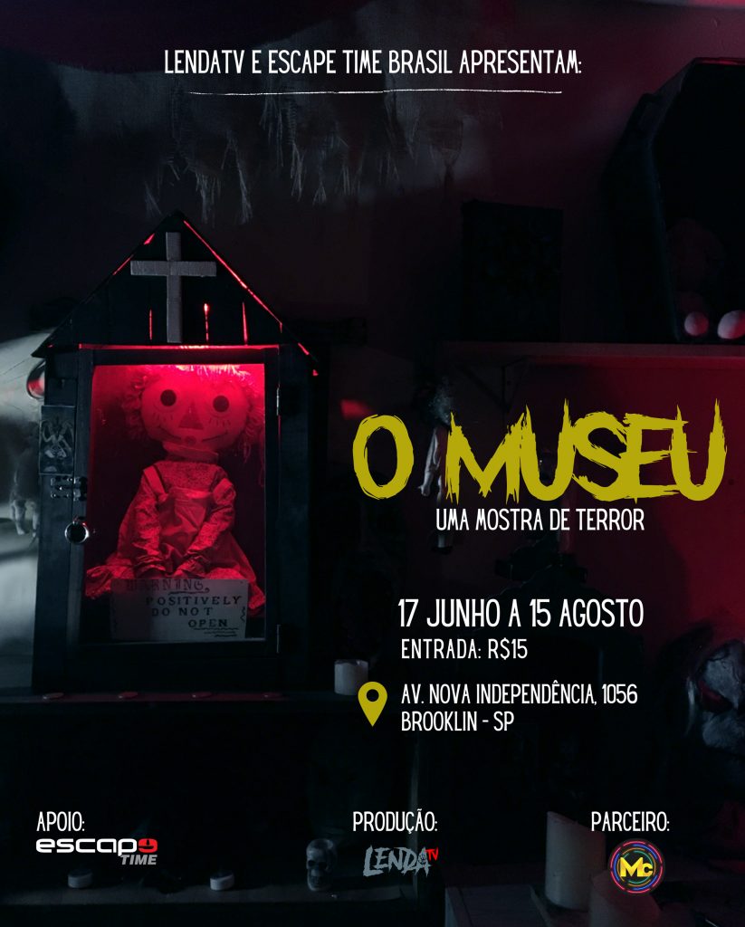 Museu Assombrado é Aberto em Exposição de Terror Inédita no Brasil por Escape Time e LendaTV