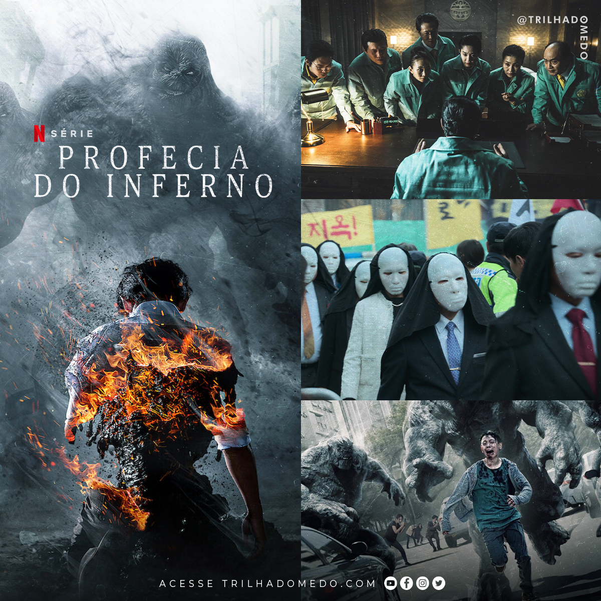 Profecia do Inferno | Série de terror coreana estreia na Netflix jiok hellbound IMAGENS