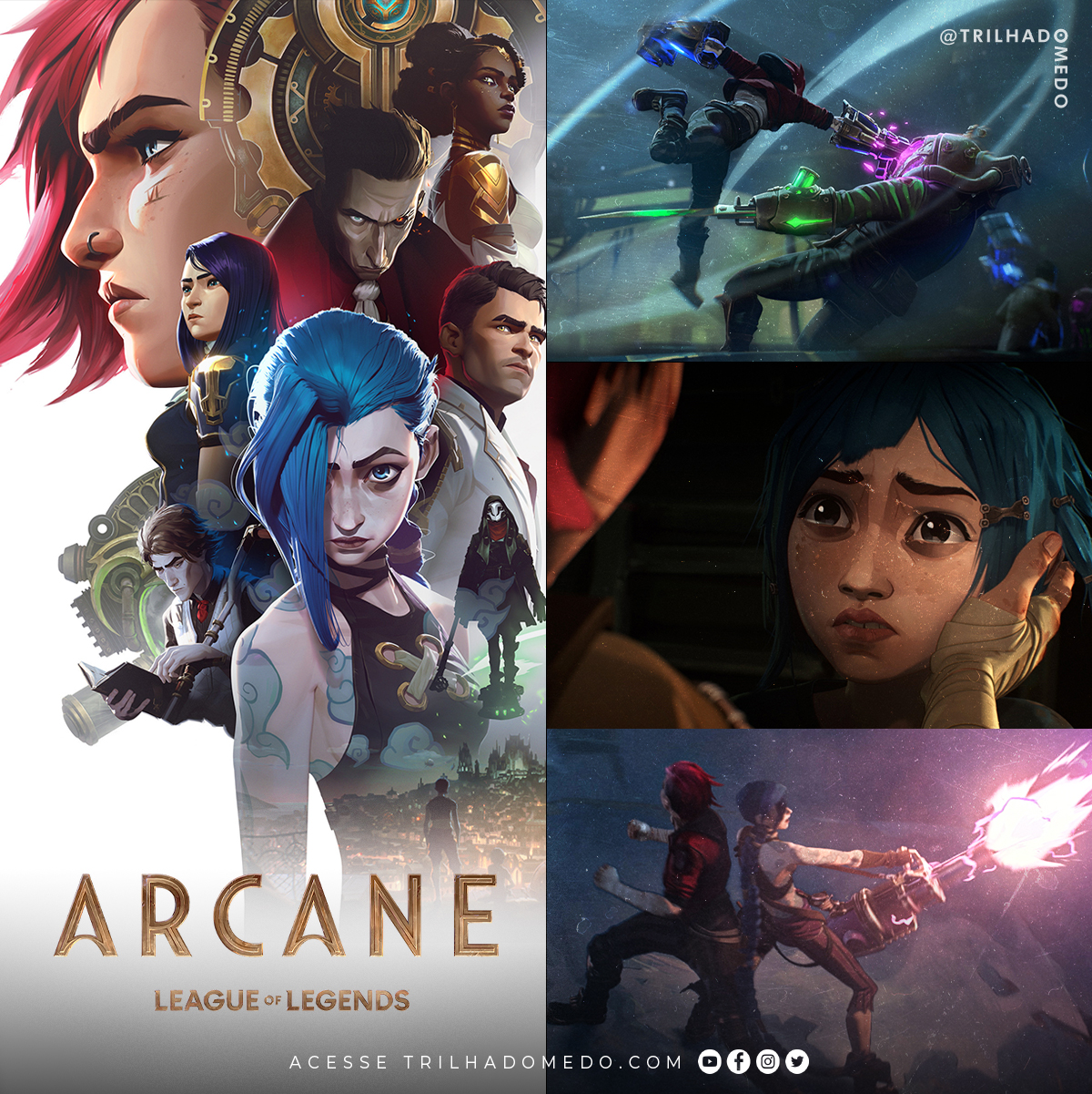 “Arcane – League of Legends” chega à Netflix neste sábado