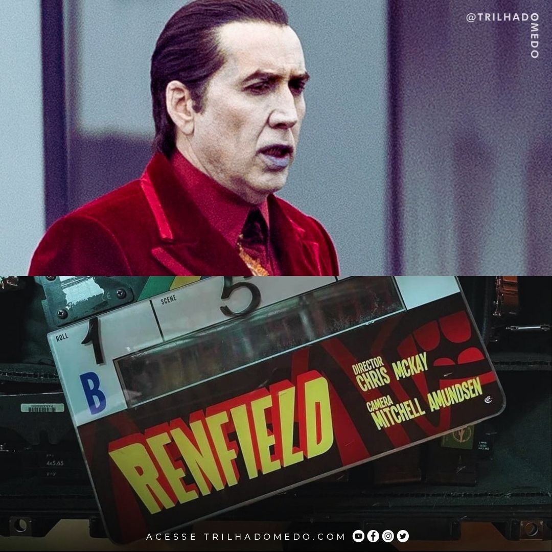 Nicholas Hoult e Nicolas Cage aparece como Drácula no set de Renfield 30