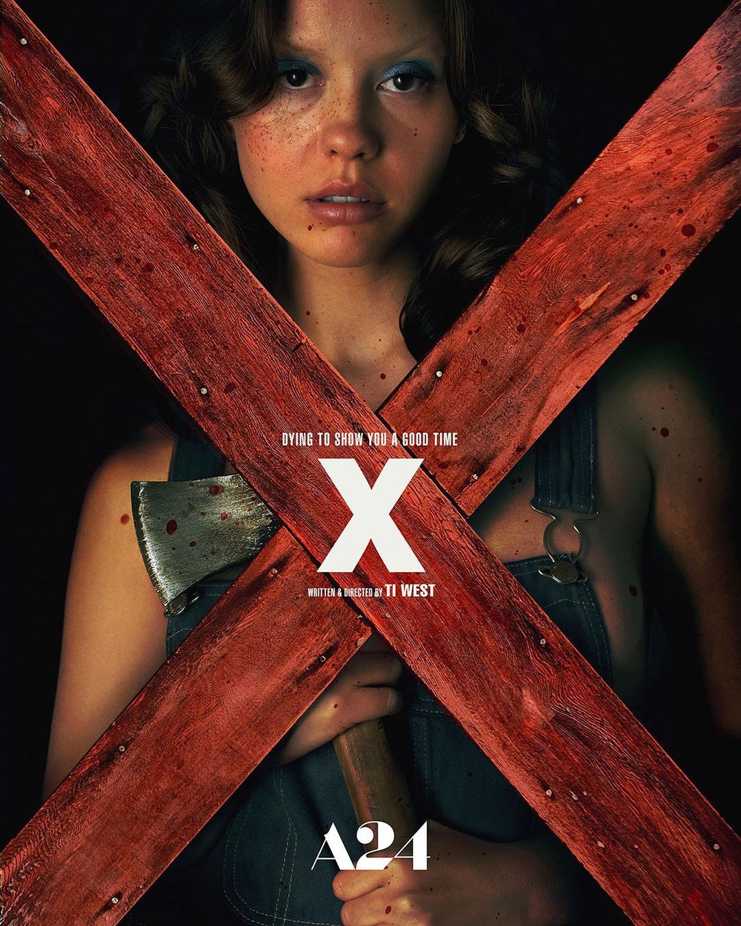 x a24 ti west horror movie poster 2
